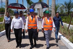 Conselheiros visitam obra da COP 30, em Belém