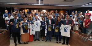 Atletas do TCMPA apresentam uniformes para as Olimpíadas dos Tribunais de Contas 2025